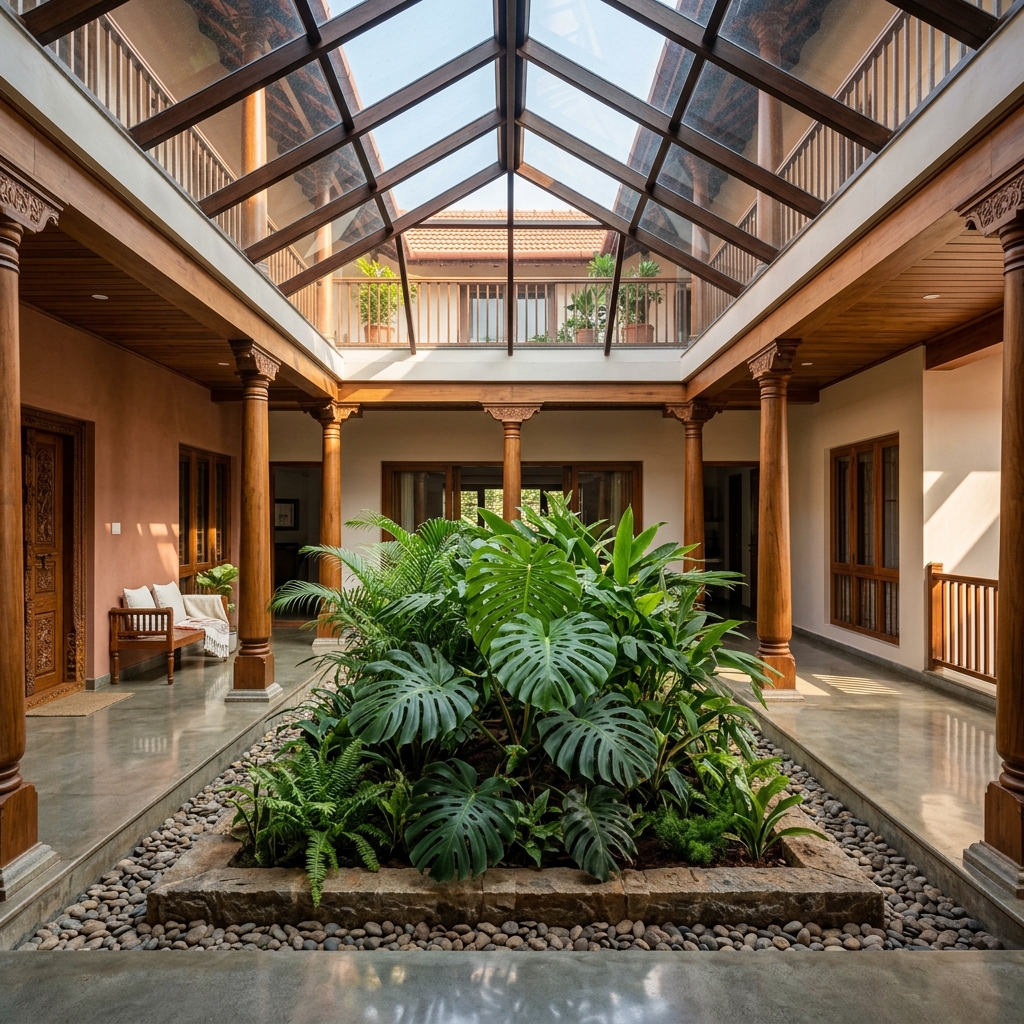 Sunlit Central Courtyard